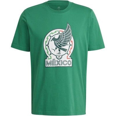 Adidas Originals Adidas Green Mexico National Team Dna Graphic T-shirt In Vivid Green