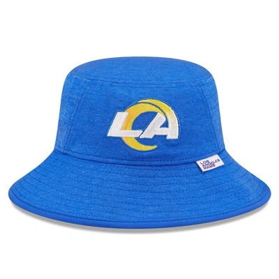 New Era Heather Royal Los Angeles Rams Bucket Hat