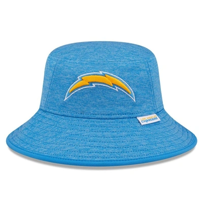 New Era Heather  Blue Los Angeles Chargers Bucket Hat