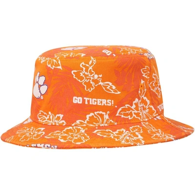Reyn Spooner Orange Clemson Tigers Floral Bucket Hat