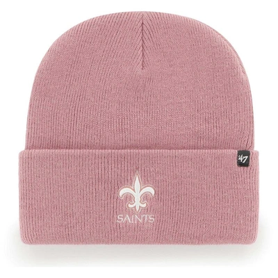 47 '  Pink New Orleans Saints Haymaker Cuffed Knit Hat