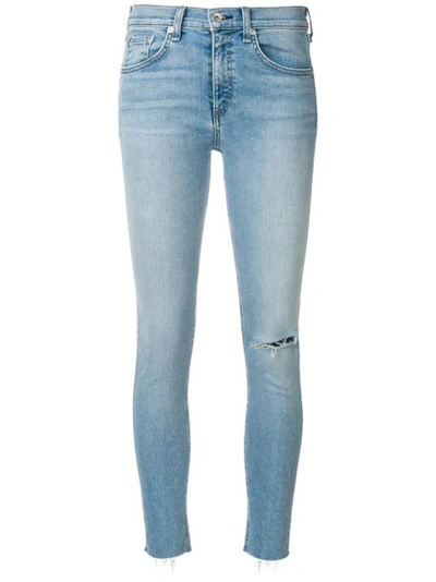 Rag & Bone Classic Mid-rise Ankle Skinny Jeans In Lena