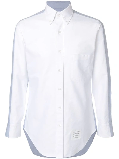 Thom Browne Bicolor Classic Oxford Shirt - Blue