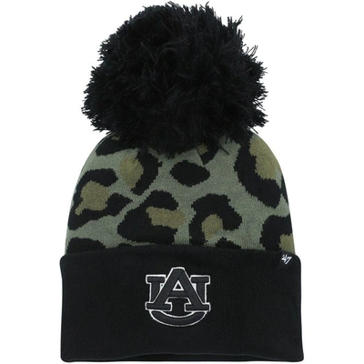 47 Brand '47 Hunter Green Auburn Tigers Bagheera Cuffed Knit Hat With Pom