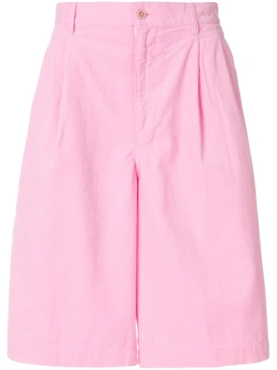 Comme Des Garçons Shirt Bermuda Shorts - Pink In Pink & Purple