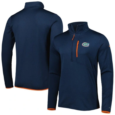 Columbia Navy Florida Gators Park View Omni-wick Half-zip Top