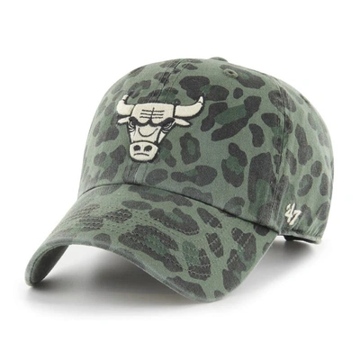 47 ' Green Chicago Bulls Bagheera Clean Up Adjustable Hat