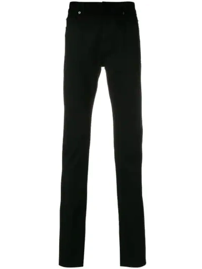 Valentino Stretch Skinny Trousers In Black