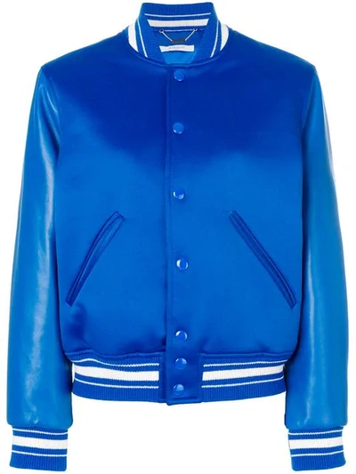 Givenchy Oversized Bomber Jacket In Electric Blue