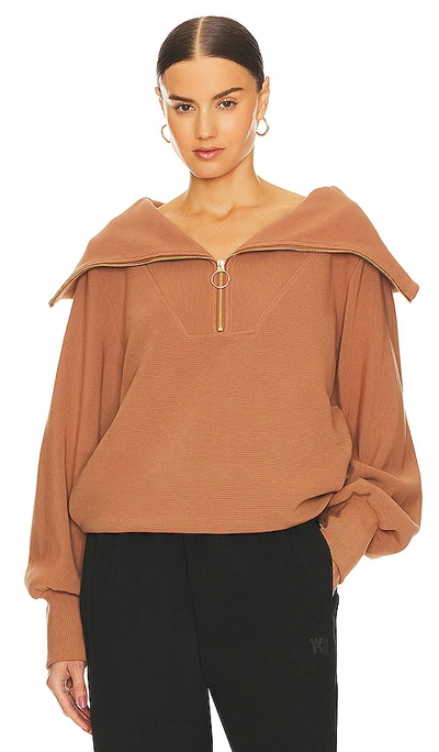 Varley Vine Half-zip Pullover In Coffee Bean