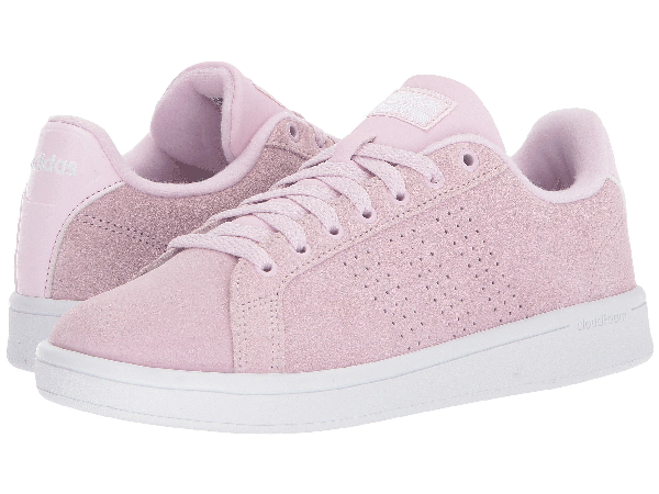 adidas cloudfoam pink and white