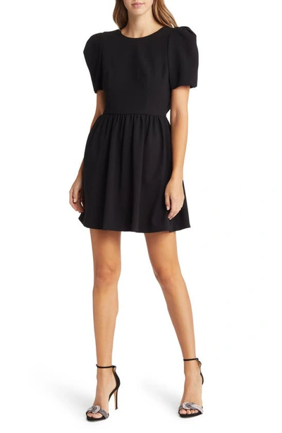 Black Halo Booker Scoopback Minidress In Black