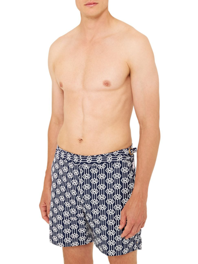 Orlebar Brown Bulldog X Jacquard Swim Shorts In Blue