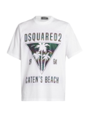 Dsquared2 Dsquared Men T-shirt D2 Caten's Beach In White