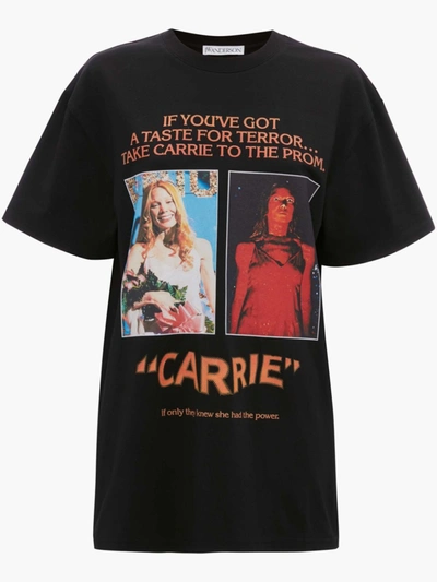 Jw Anderson X Carrie - Poster Print T-shirt In Black