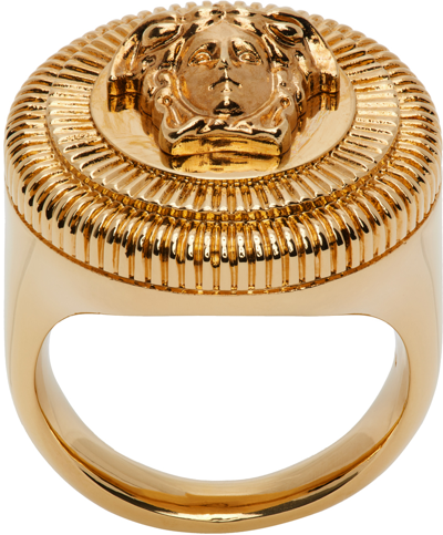 Versace Gold-tone Medusa Biggie Ring