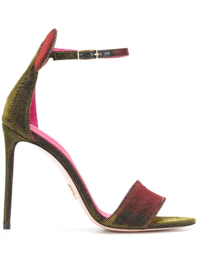 Oscar Tiye Minnie Sandals In Oro Fuxia