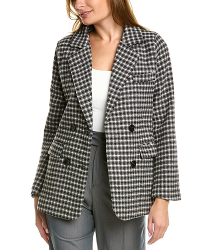 Avantlook Plaid Coat In Black