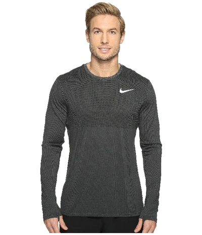 Nike Zonal Cooling Relay Long Sleeve Running Top In Anthracite | ModeSens