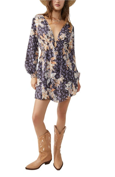 Free People Soli Mini Dress In Purple