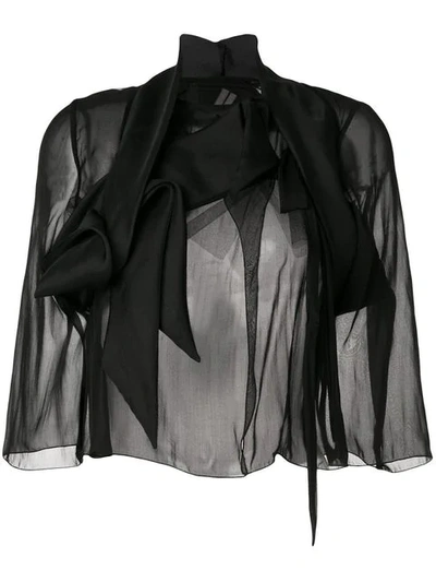 Rick Owens Wishbone Glitter Combo Jacket In Black