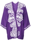 P.a.r.o.s.h Embroidered Shawl Jacket In Purple