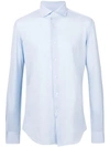 Xacus Cutaway Collar Shirt In Blue