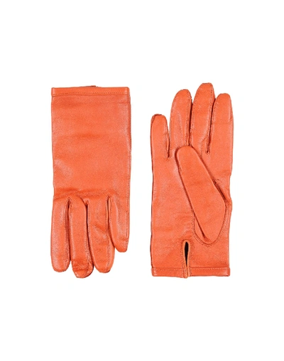 Maison Margiela Gloves In Tan