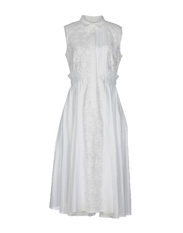 Capucci Midi Dress In White | ModeSens