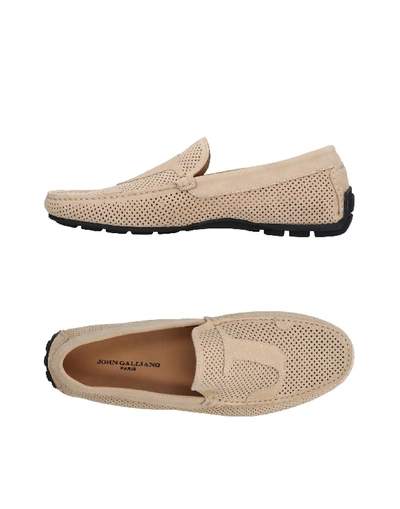 John Galliano Loafers In Beige