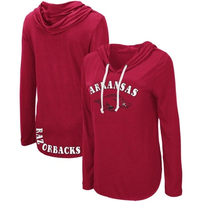 Colosseum Cardinal Arkansas Razorbacks My Lover Hoodie Long Sleeve T-shirt