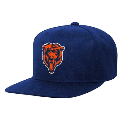 Mitchell & Ness Kids' Big Boys  Navy Chicago Bears Gridiron Classics Ground Snapback Hat