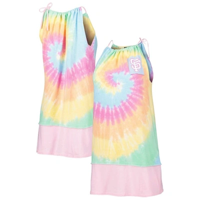 Refried Apparel White San Francisco Giants Tie-dye Tank Dress