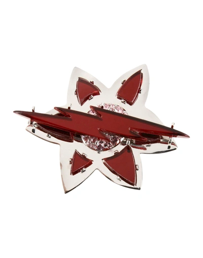 Dsquared2 Brooch In Maroon