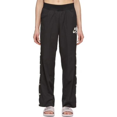 Nike Black Snap-button Archive Lounge Trousers In 010 Black