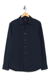 Theory Irving Linen Button Down Shirt In Baltic