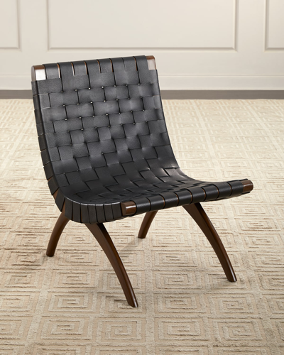 Arteriors Lloyd Leather Sling Chair