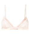 Kiki De Montparnasse Intime Soft Mesh-inset Bra In Blush