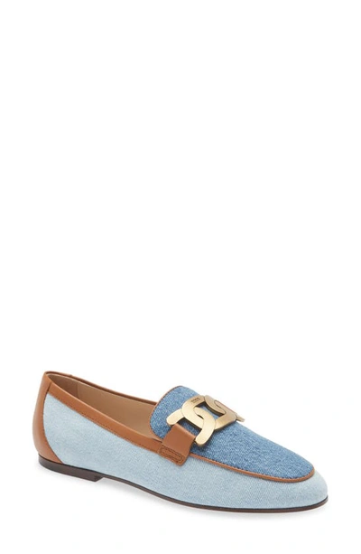 Tod's Denim Metallic Blue Leather Loafers with Tassels Driving Shoes G –  AvaMaria