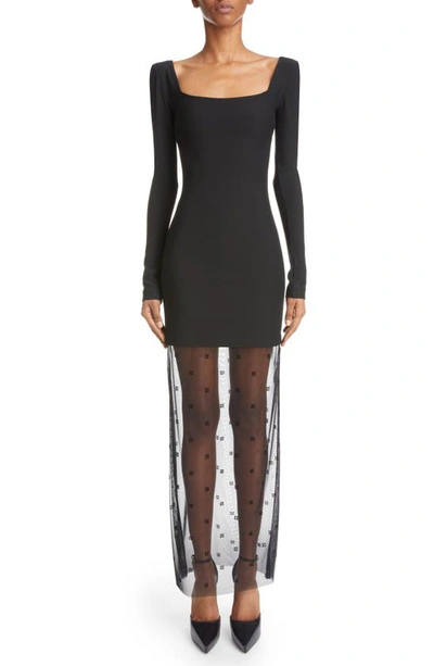 mesh designer dress HAPPY CLOTHING PINK CRYSTAL EMBELLISHED MESH MAXI DRESS