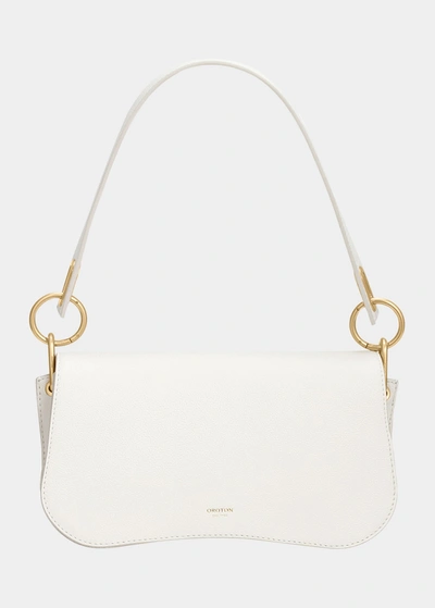 Oroton Liv Small Day Top-handle Bag In Paper White