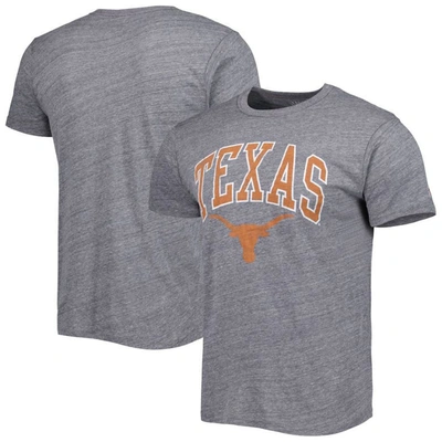 League Collegiate Wear Heather Gray Texas Longhorns 1965 Arch Victory Falls Tri-blend T-shirt