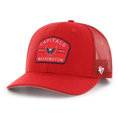 47 ' Red Washington Capitals Primer Snapback Trucker Hat