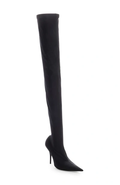 Balenciaga Knife Over-the-knee Boot In Black