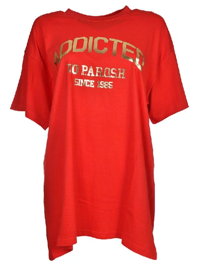 P.a.r.o.s.h. Printed T-shirt In Rosso
