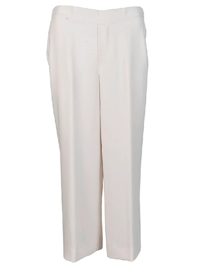 P.a.r.o.s.h Wide Leg Trousers In Panna