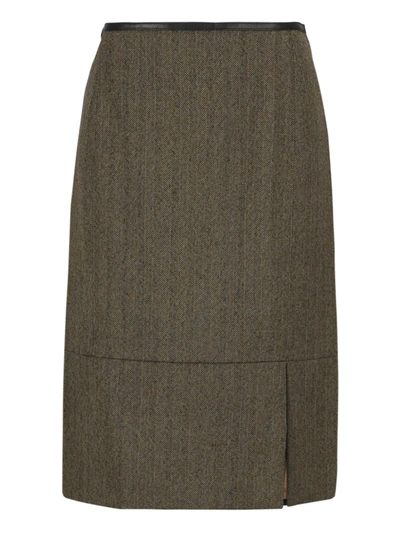 Pre-owned Gucci Women's Skirts -  - In Brown Wool