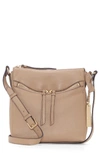 Vince Camuto Staja Leather Crossbody Bag - Brown In Cappuccino