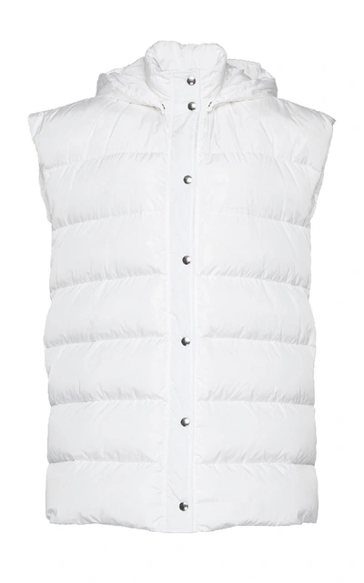 Msgm Oversize Down Vest In White