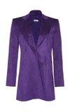 Nina Ricci Corduroy Stretch Jacket In Purple